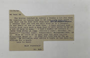 Handwritten and signed letter from Dr. Bob Smith to Ed Webster Recovery Collectibles