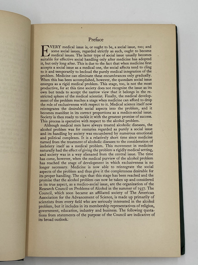 Effects of Alcohol on the Individual by E.M. Jellinek - Volume 1 Recovery Collectibles