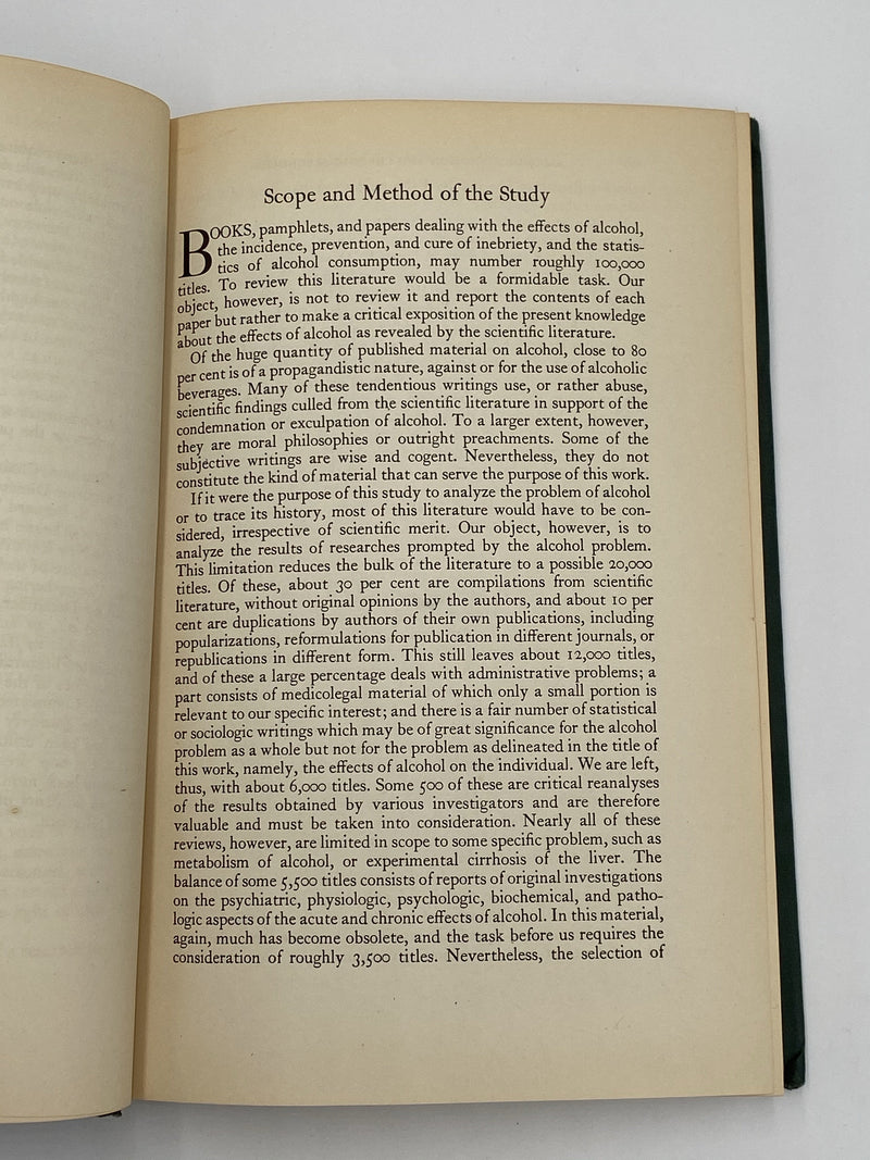 Effects of Alcohol on the Individual by E.M. Jellinek - Volume 1 Recovery Collectibles