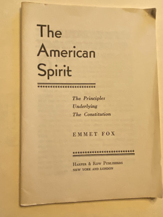 Emmet Fox - The American Spirit Recovery Collectibles