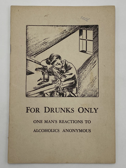 For Drunks Only Booklet by Richmond Walker - First Edition Recovery Collectibles