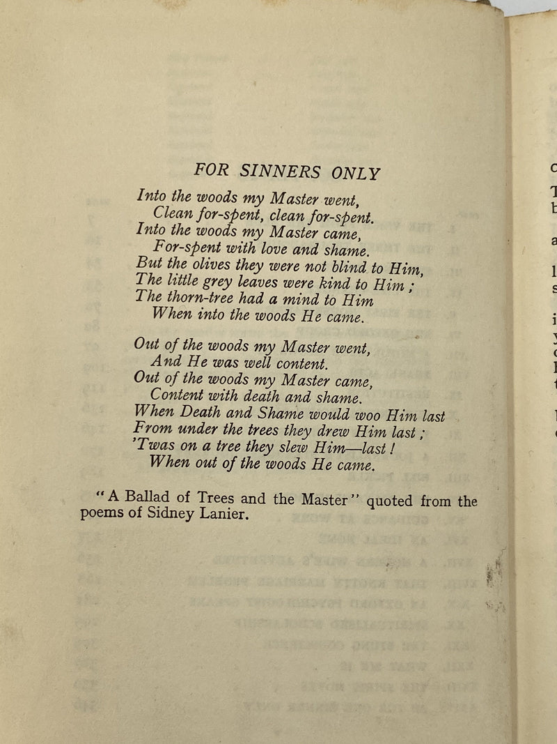 For Sinners Only by A.J. Russell - 9th English Printing 1932 Recovery Collectibles