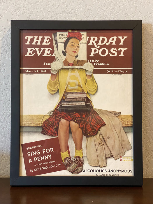 Framed Cover of The Saturday Evening Post March 1, 1941 Recovery Collectibles