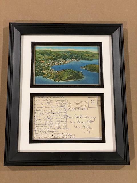 Framed Postcard SIGNED by Lois Wilson to Nell Wing Recovery Collectibles