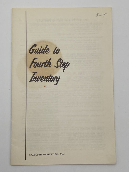 Guide to Fourth Step Inventory - first printing 1961 Recovery Collectibles