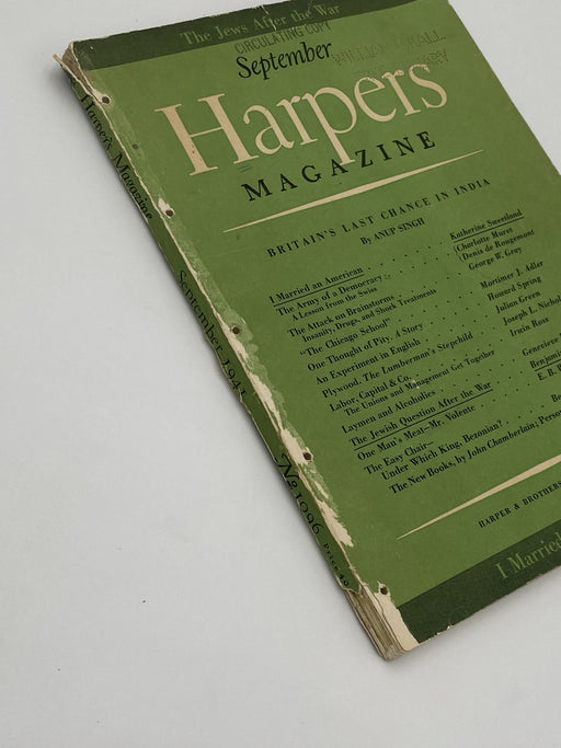 Harper’s Magazine - Laymen and Alcoholics by Genevieve Parkhurst - September 1941 Recovery Collectibles