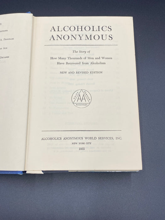 Alcoholics Anonymous 2nd Edition, 7th Printing - 1965, ODJ Recovery Collectibles