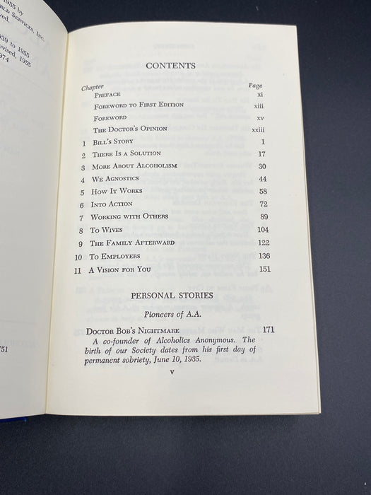 Alcoholics Anonymous Second Edition Sixteenth Printing - 1974 Recovery Collectibles