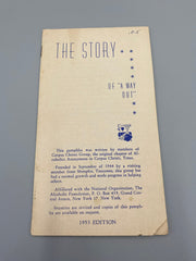 The Story of "A Way Out" - Corpus Christi Group AA Pamhlet from 1953 Recovery Collectibles