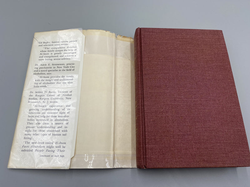 Al-Anon Faces Alcoholism Fourth Printing, Signed - 1973 - ODJ Recovery Collectibles