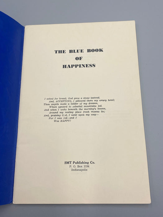 The Blue Book of Happiness (Golden Book) by Father John Doe(Ralph Pfau) - 1st Printing - 1951 Recovery Collectibles