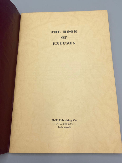 The Book of Excuses (Golden Book) by Father John Doe(Ralph Pfau) - 1st Printing - 1952 Recovery Collectibles
