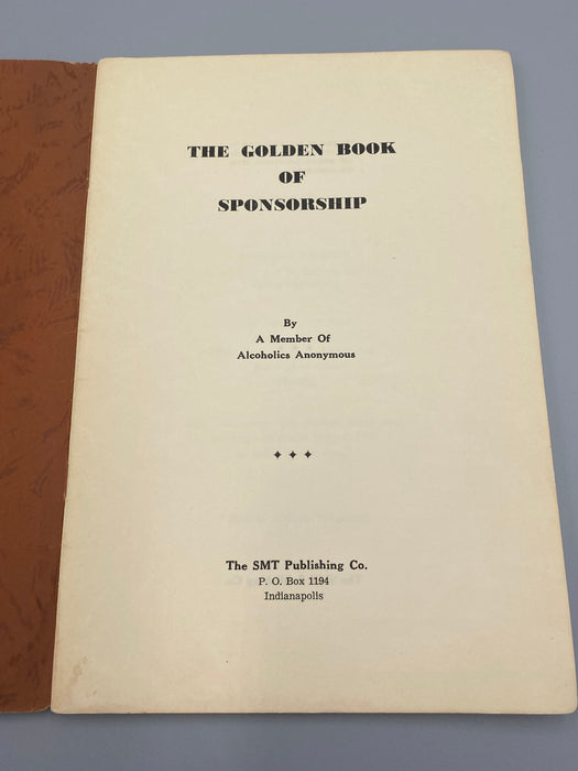 The Golden Book of Sponsorship by Father John Doe (Ralph Pfau) - 1st Printing - 1953 Recovery Collectibles