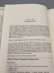 The Story (AA) by Ernest Kurtz - First Edition 1988 - Original Dust Jacket Recovery Collectibles