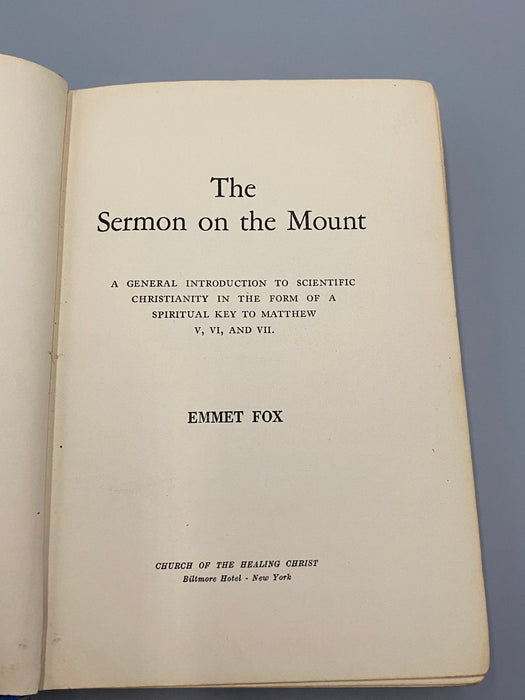 The Sermon on the Mount by Emmet Fox - First Edition Recovery Collectibles