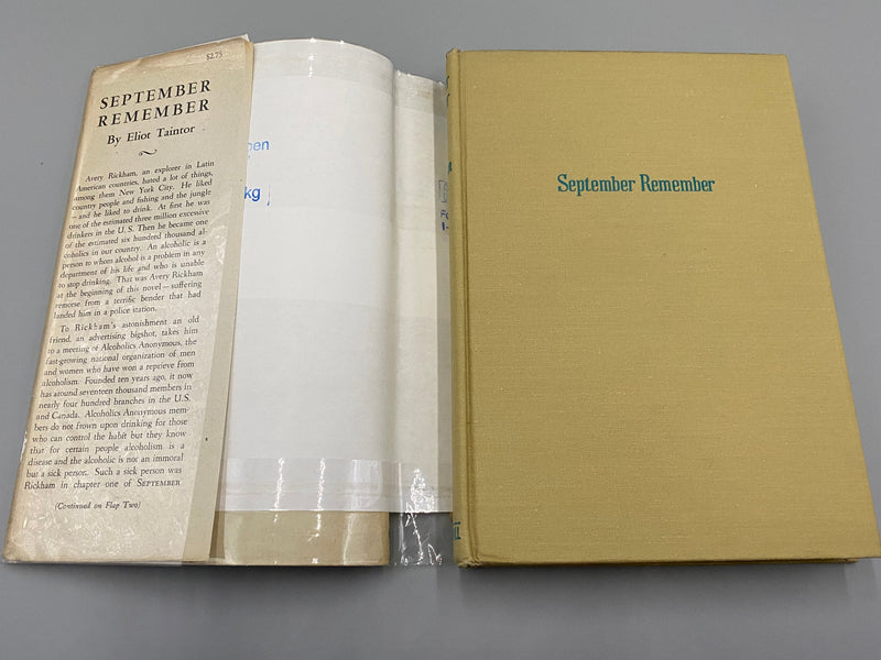 September Remember by Eliot Taintor - 1st Printing - ODJ Recovery Collectibles