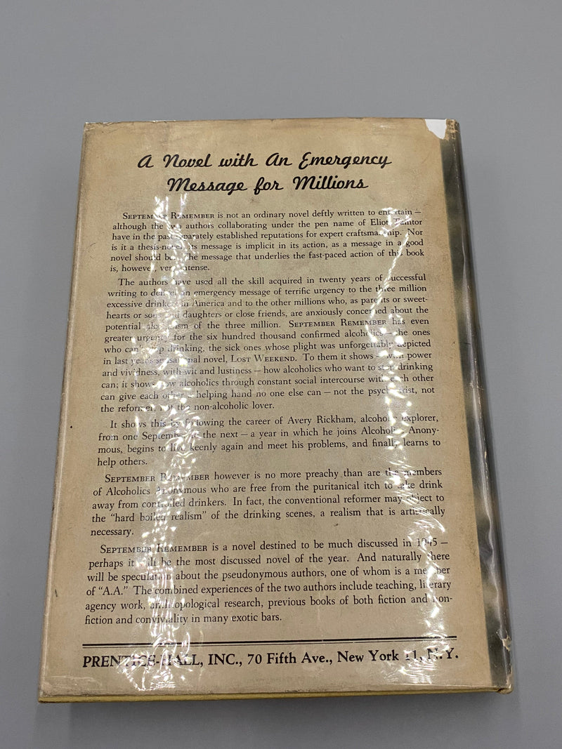 September Remember by Eliot Taintor - 1st Printing - ODJ Recovery Collectibles
