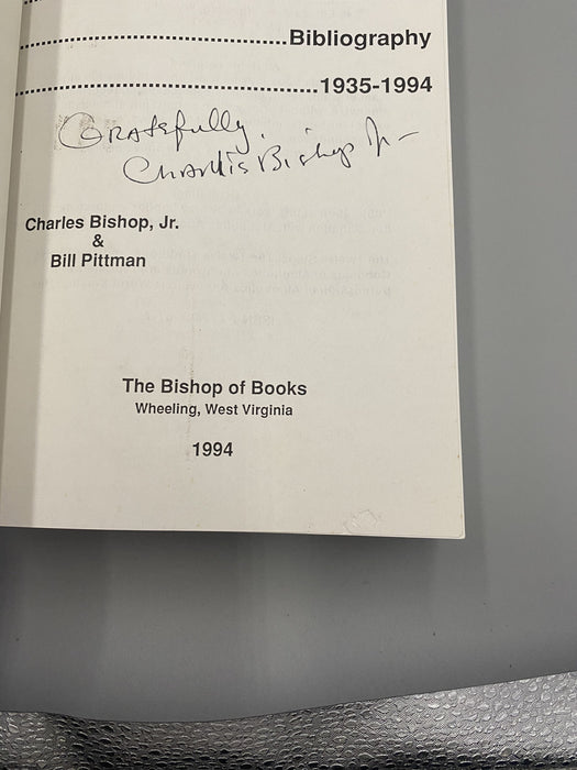 SIGNED To Be Continued..... The Alcoholics Anonymous World Bibliography 1935-1994 - Bishop Jr. & Pittman Recovery Collectibles