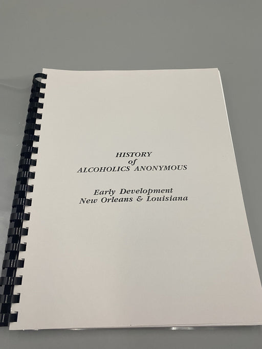 History of Alcoholics Anonymous: Early Development New Orleans & Louisiana Recovery Collectibles