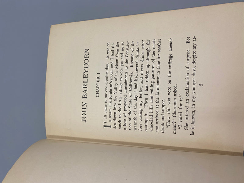John Barleycorn by Jack London 1st Printing - 1913 w/ODJ Recovery Collectibles