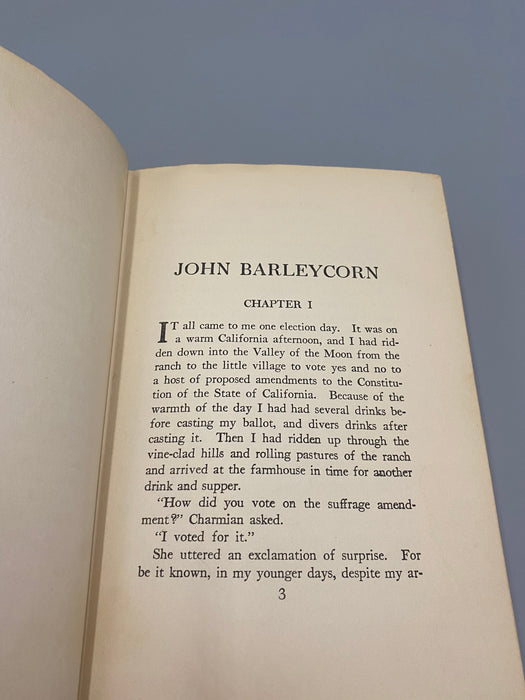 John Barleycorn by Jack London 1st Printing - 1913 w/ODJ Recovery Collectibles
