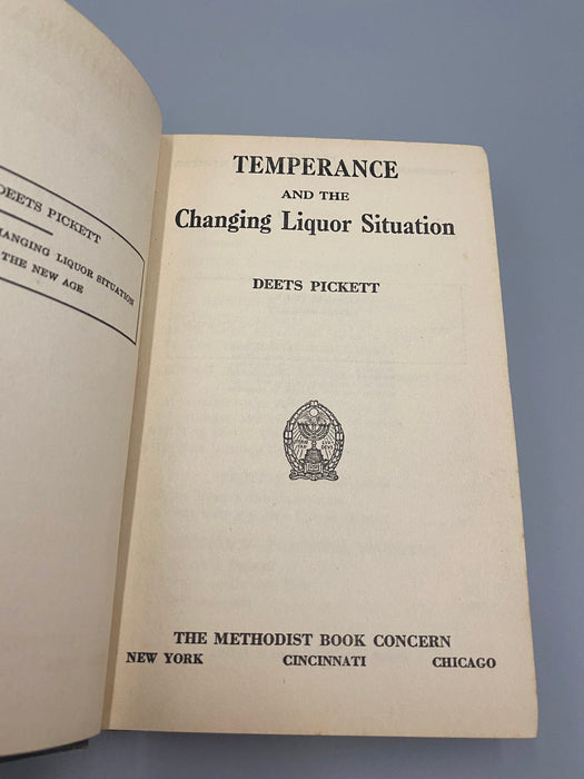 Temperance and the Changing Liquor Situation - Deets Pickett, 1934 Recovery Collectibles