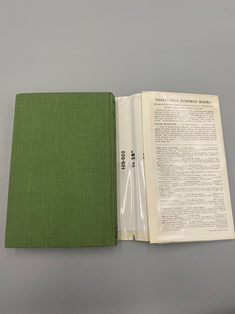 Goodbye To Bacchus, by Vernon Charles - First Printing 1953 - An Alcoholic Actor’s Escape From Hell by Vernon Charles Recovery Collectibles