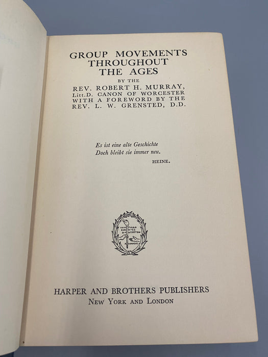 Group Movements Throughout the Ages, by Robert H. Murray Recovery Collectibles