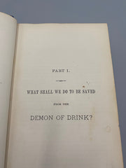 Grappling with the Monster or Strong Drink: The Curse and the Cure, by T.S. Arthur - 1877 Recovery Collectibles