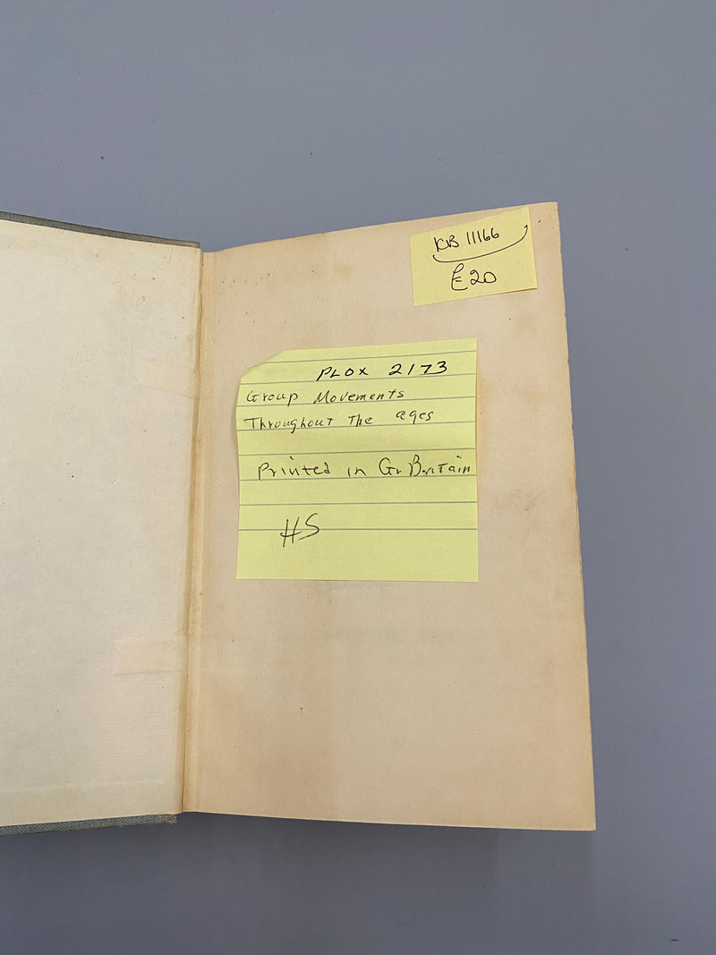 Group Movements Throughout the Ages, First Printing 1935 - Robert H. Murray Recovery Collectibles