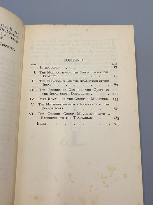 Group Movements Throughout the Ages, First Printing 1935 - Robert H. Murray Recovery Collectibles