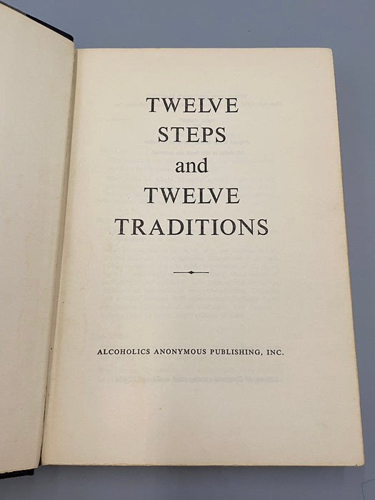 Twelve Steps and Twelve Traditions, 1953 First Printing, Alcoholics Anonymous Publishing Recovery Collectibles