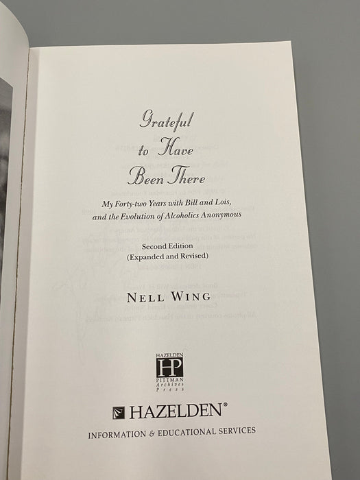 Grateful to Have Been There, by Nell Wing - Second Edition 1998, SIGNED from Bill P. Recovery Collectibles
