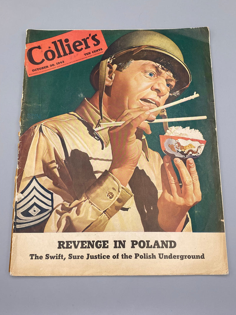 Collier’s - October 30, 1943 - Includes 'Wet and Dry School' Article Recovery Collectibles