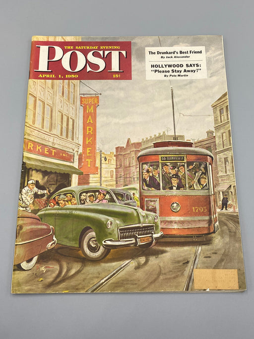 Saturday Evening Post - April 1, 1950 - Includes Jack Alexander's 'The Drunkard’s Best Friend' Recovery Collectibles