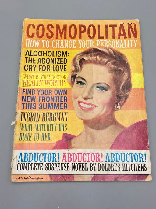 Cosmopolitan Magazine, July 1961 - Includes 'Alcoholism: The Agonized Cry for Love' Article Recovery Collectibles