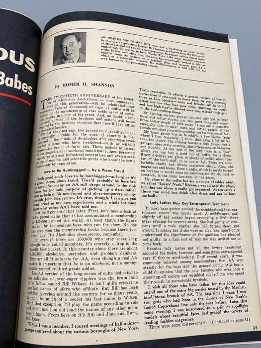 Confidential Magazine - September 1954 - Includes 'Alcoholics Anonymous, No Booze But Plenty of Babes' Recovery Collectibles