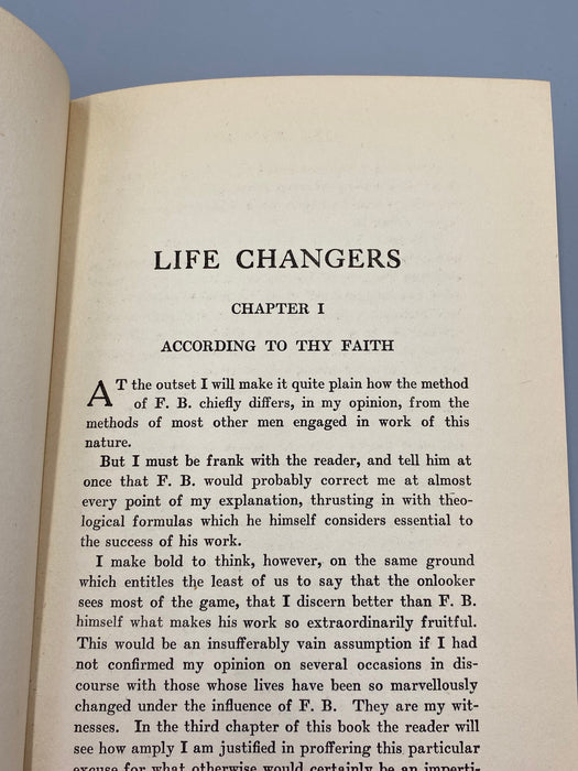 Life Changers by Harold Begbie - 1927 Recovery Collectibles
