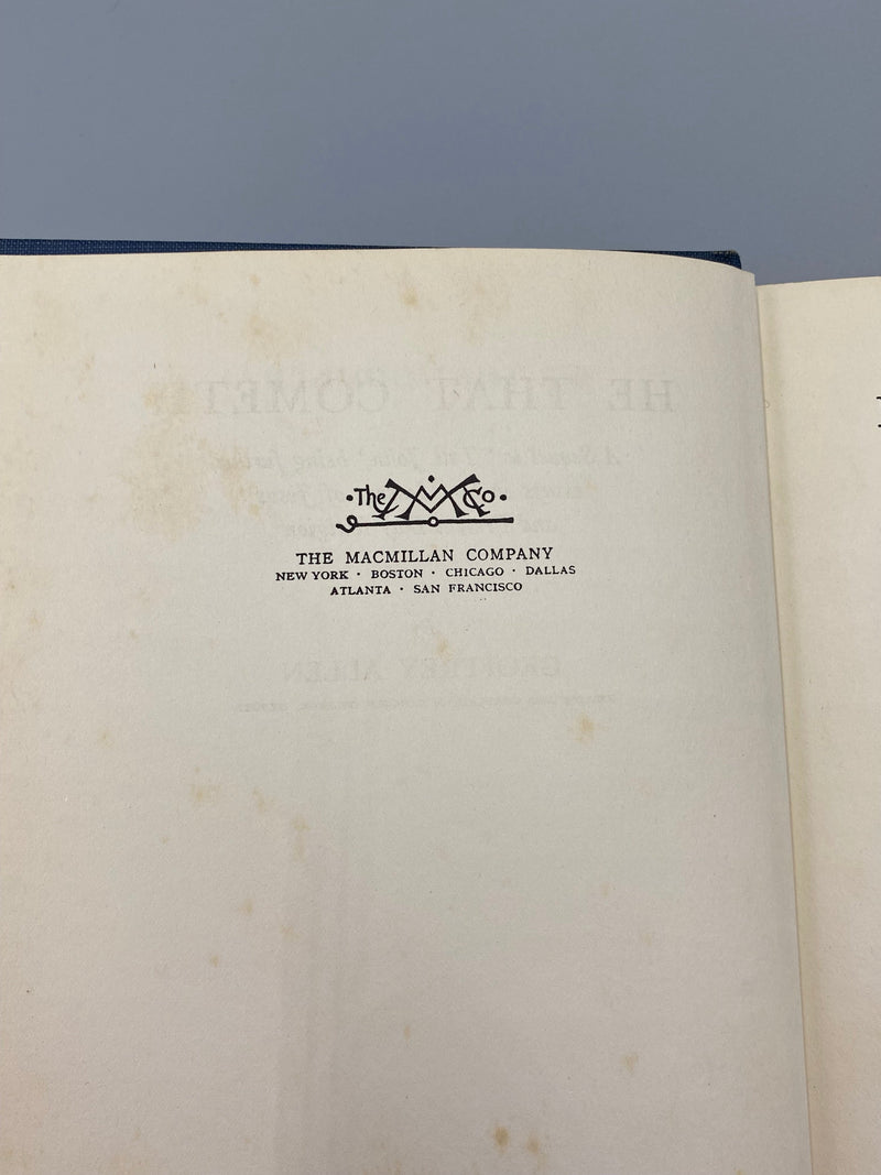 He That Cometh by Geoffrey Allen - 1933 First Edition (US) Recovery Collectibles