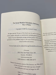 The Social World of Alcoholics Anonymous: How It Works, SIGNED by Annette R. Smith, Ph.D. Recovery Collectibles