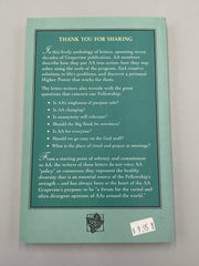 Thank You For Sharing: Sixty Years of Letters to the AA Grapevine - 2003 Recovery Collectibles
