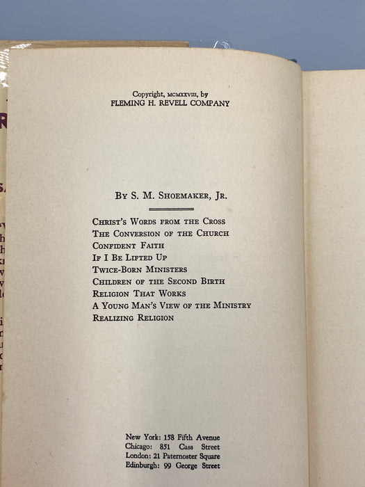 Religion That Works, by Samuel M. Shoemaker - 7th Edition, 1928, with ODJ Recovery Collectibles