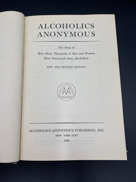 Alcoholics Anonymous 2nd Edition, 2nd Printing, ODJ Recovery Collectibles