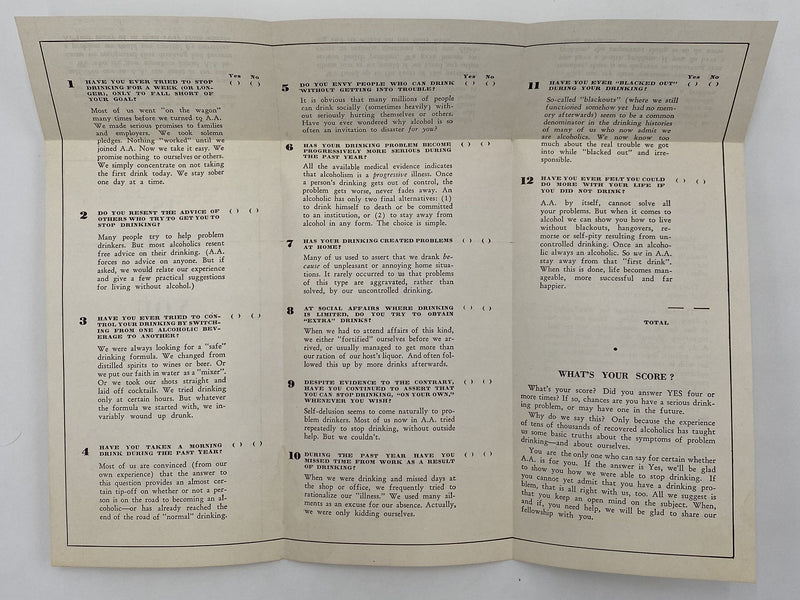 Is A.A. For You? - AA Pamphlet Dr. Sucher
