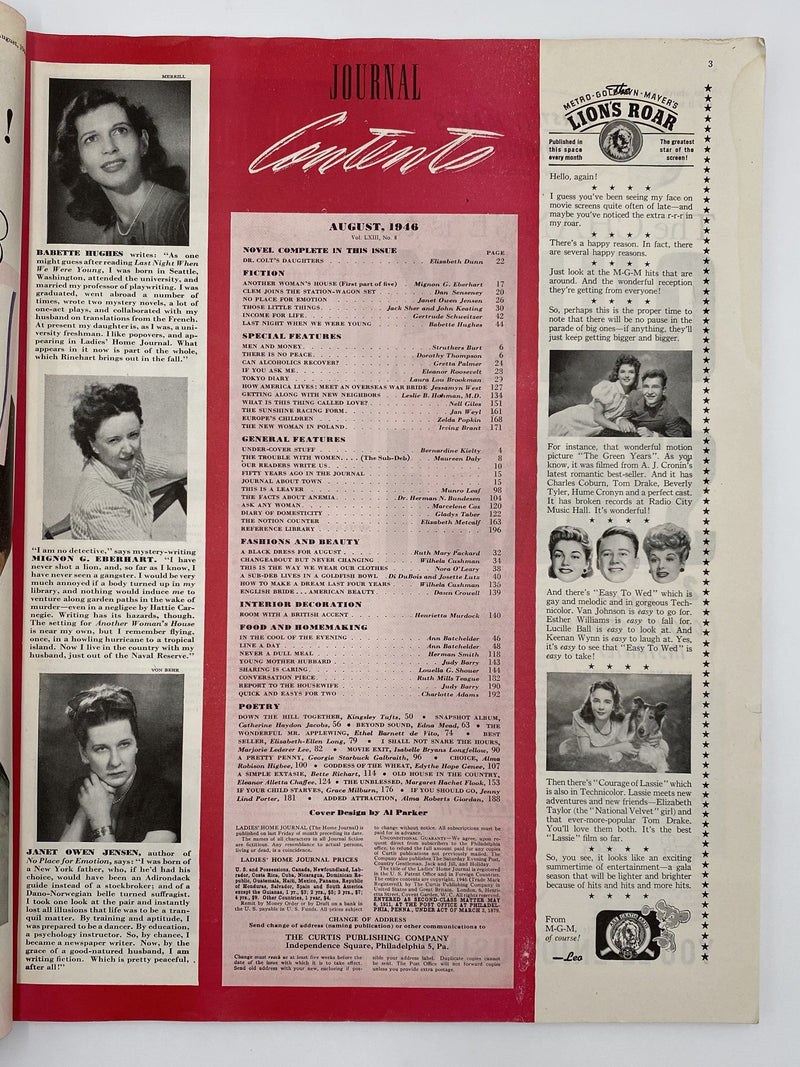 Ladies’ Home Journal - August 1946 - Can Alcoholics’ Recover? Recovery Collectibles