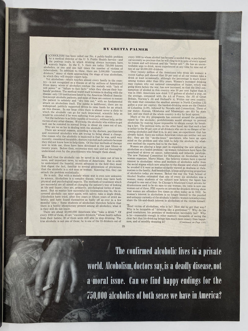 Ladies’ Home Journal - August 1946 - Can Alcoholics’ Recover? Recovery Collectibles