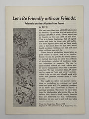 Let’s Be Friendly with our Friends Recovery Collectibles