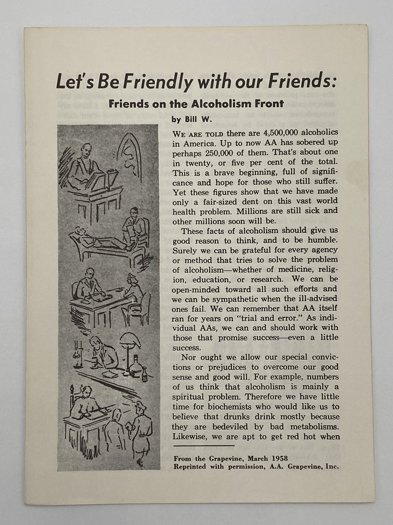 Let’s Be Friendly with our Friends Recovery Collectibles