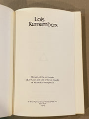 Lois Remembers - First Printing 1979 - Original Dust Jacket David Shaw