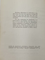 Medicine Looks at Alcoholics Anonymous - 1953 Recovery Collectibles